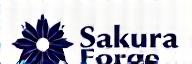 Sakura Forge Logo - 桜と歯車を組み合わせたデザイン